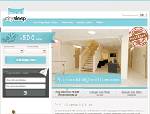 Tablet Screenshot of citysleep.se